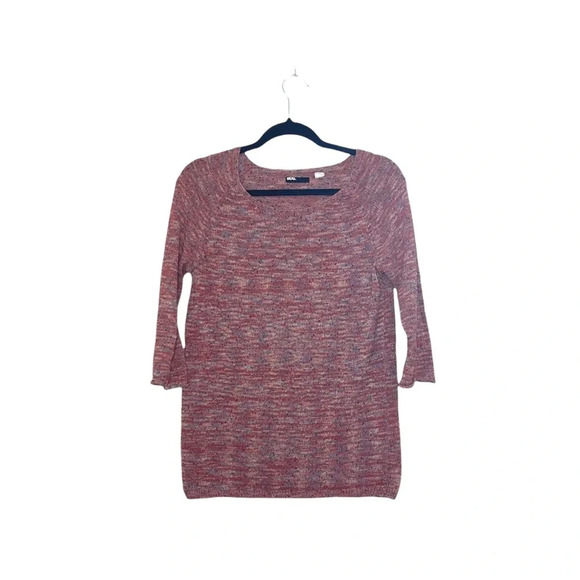 BDG Urban Outfitters Red Multicolor Marled Knit Pullover Sweater Medium Women’s - Picture 1 of 11